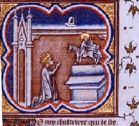 St. Clotilda praying